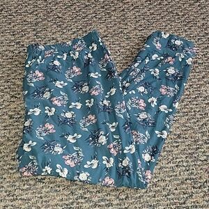 Lucky Brand Teal Floral Lounge Pants